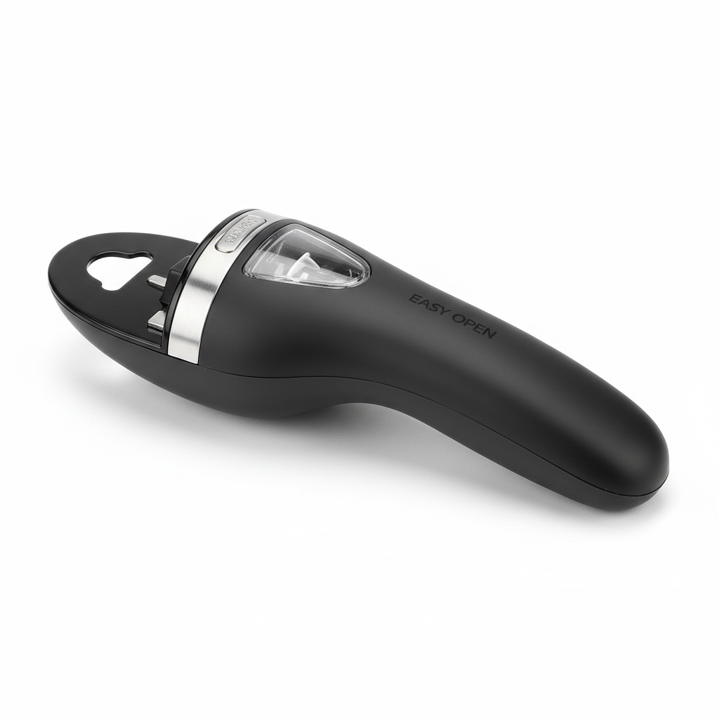 Electric Can Opener white background product photo
